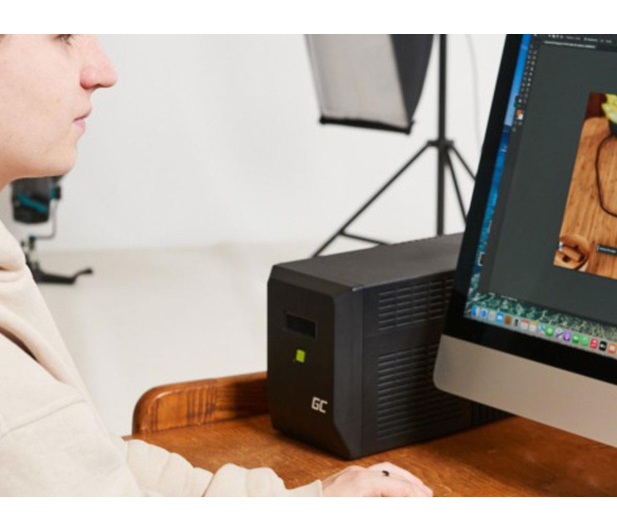 Green Cell UPS PowerProof (850VA/480W, LCD) UPSLM480 / 5904326375598 - 1364725 - zdjęcie 4